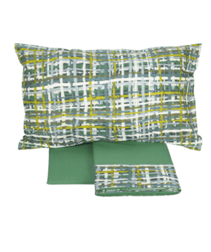 Completo lenzuoli FAZZINI Coco matrimoniale verde