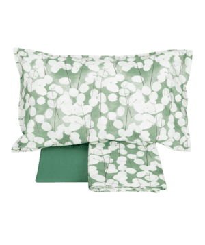Completo lenzuola FAZZINI lunaria matrimoniale medium green