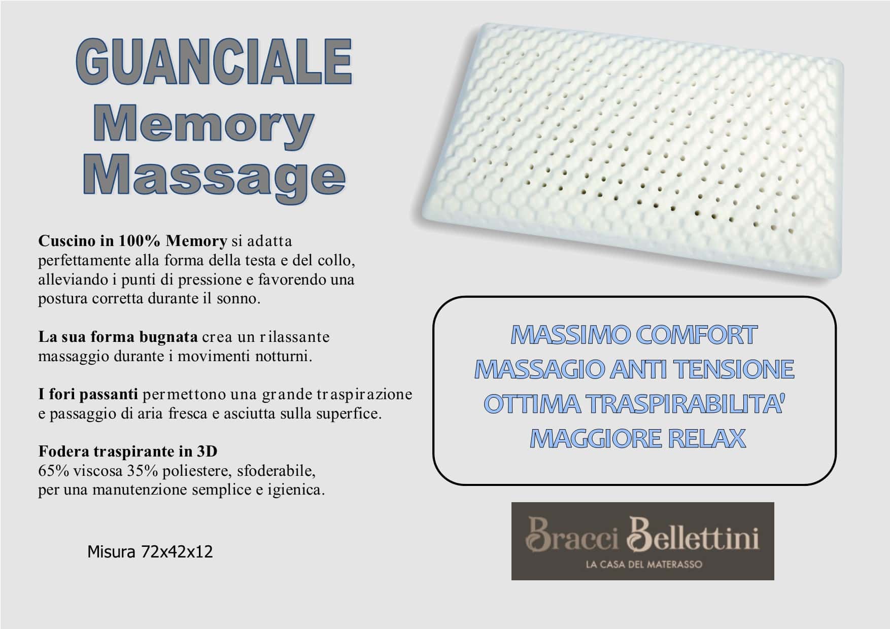 Cuscino MEMORY MASSAGE - immagine 2